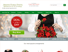 Tablet Screenshot of amazingfloralevents.com